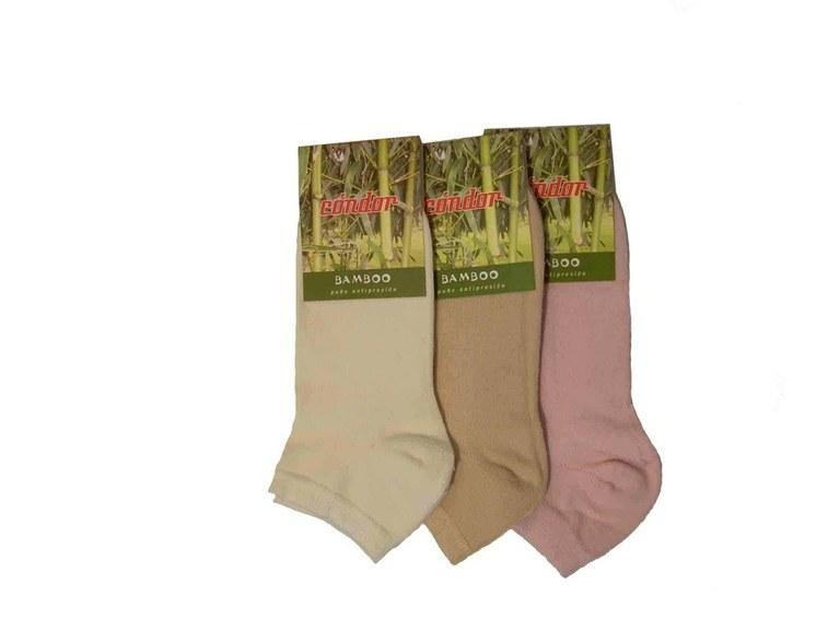 Foto Lote 3 pares de calcetines de bambú colores claros