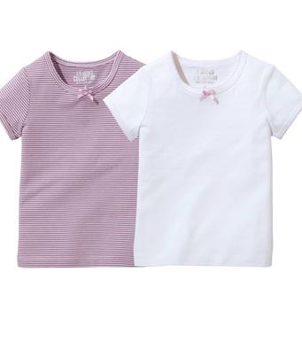 Foto Lote 4 camisetas manga corta niña (Unidad a 3.99)