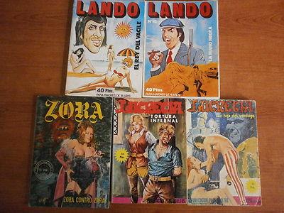 Foto Lote 5 Comics Col Varias: Lucrecia-zora Y Lando -1 Edicion