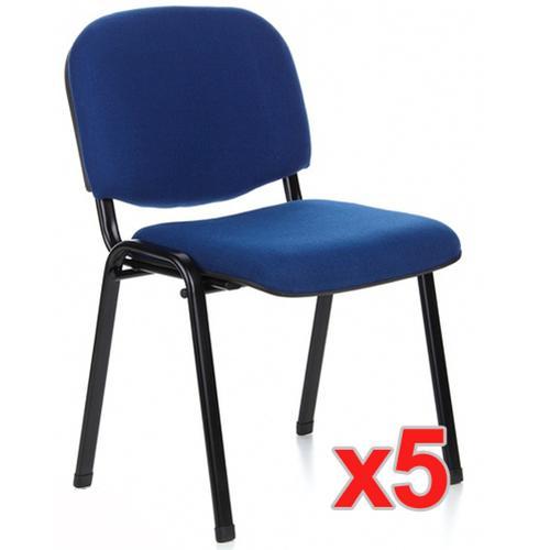 Foto Lote 5 sillas de confidente MOBY , muy cómoda en bonito color Azul