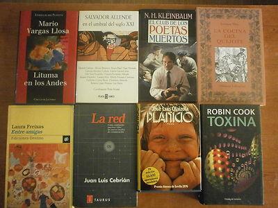 Foto Lote 8 Novelas  J. L Cebrian, Olaizola, R. Cook, L Freixas, S. Allende, V. Llosa