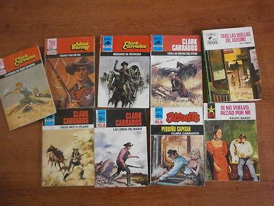 Foto Lote 9 Novelas Oeste -clak Carrados-col Bisonte-ed. Bruguera-1970-72-1 Edicion