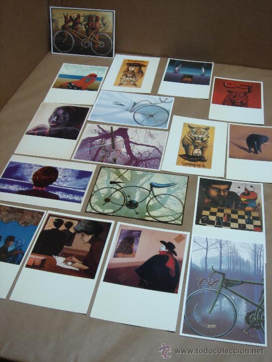 Foto lote coleccion de 17 postales antonio miro