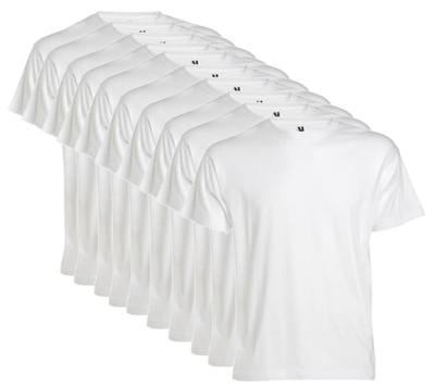 Foto Lote De 10 Camisetas Blancas. Marca Roly. Talla Xl. Nuevas.