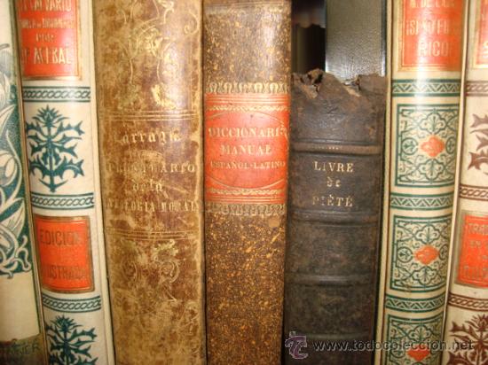 Foto lote de 3 bellos libros antiguos , de mil ochocientoss xix r