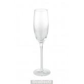 Foto Lote de 6 copas de champán de cristal transparente