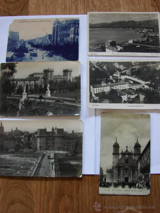 Foto lote de 6 postales antiguas valencia, cestona, mallorca, alicant