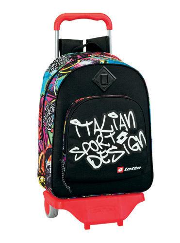 Foto Lotto Graffiti Plumier Mochila Grande con Ruedas