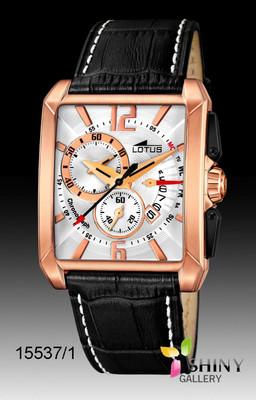 Foto lotus chrono retro 15537/1 reloj cuero para hombre nuevo garantia 2 años