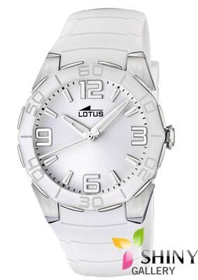 Foto Lotus Cool 15702/1 Reloj Correa Caucho Blanco Para Mujer Nuevo Garantia 2 Años