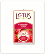 Foto Lotus Herbals Lip Balm - Rehydrates Dry and Cracked Lips - Strawberry