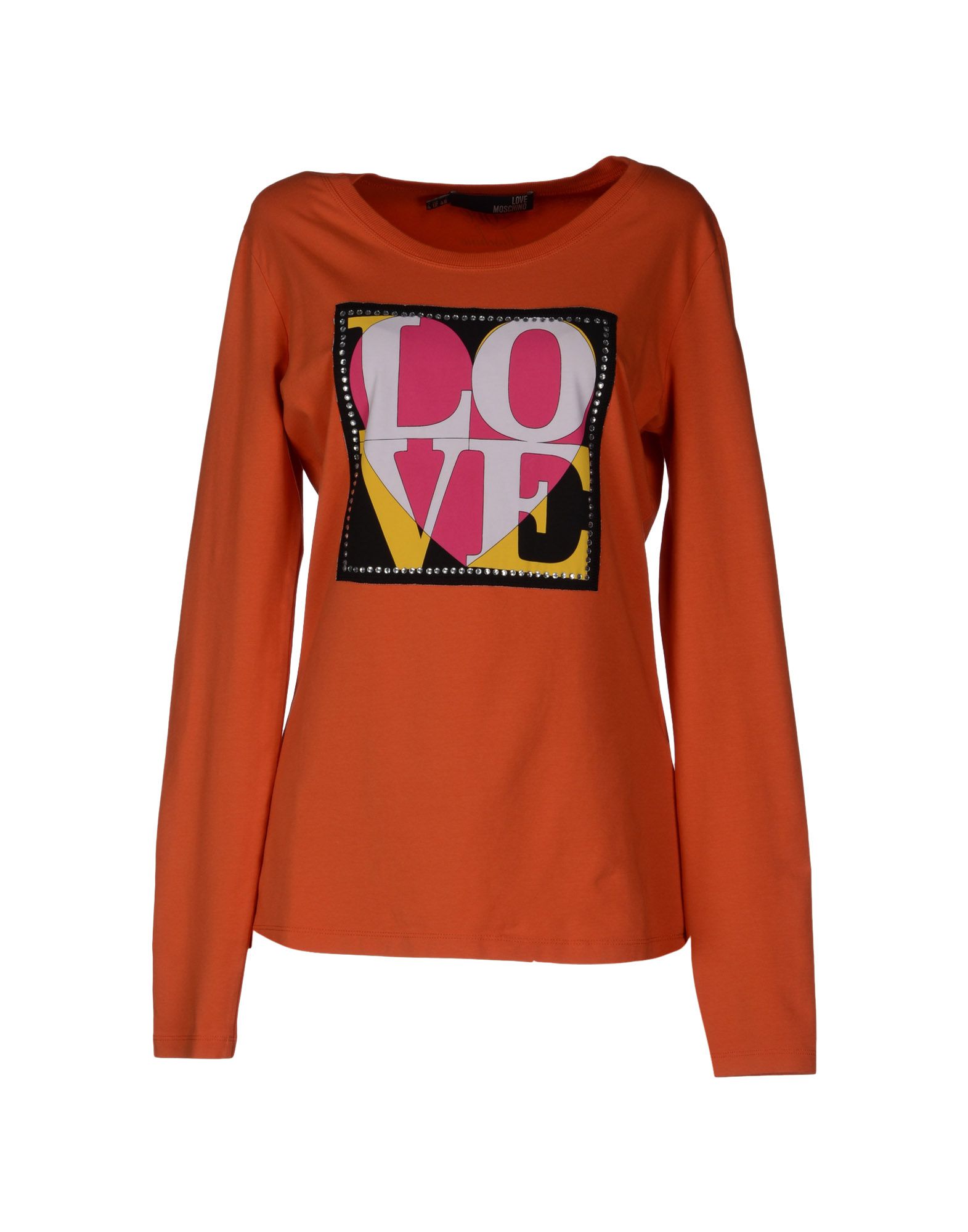 Foto Love Moschino Camisetas De Manga Larga Mujer Naranja