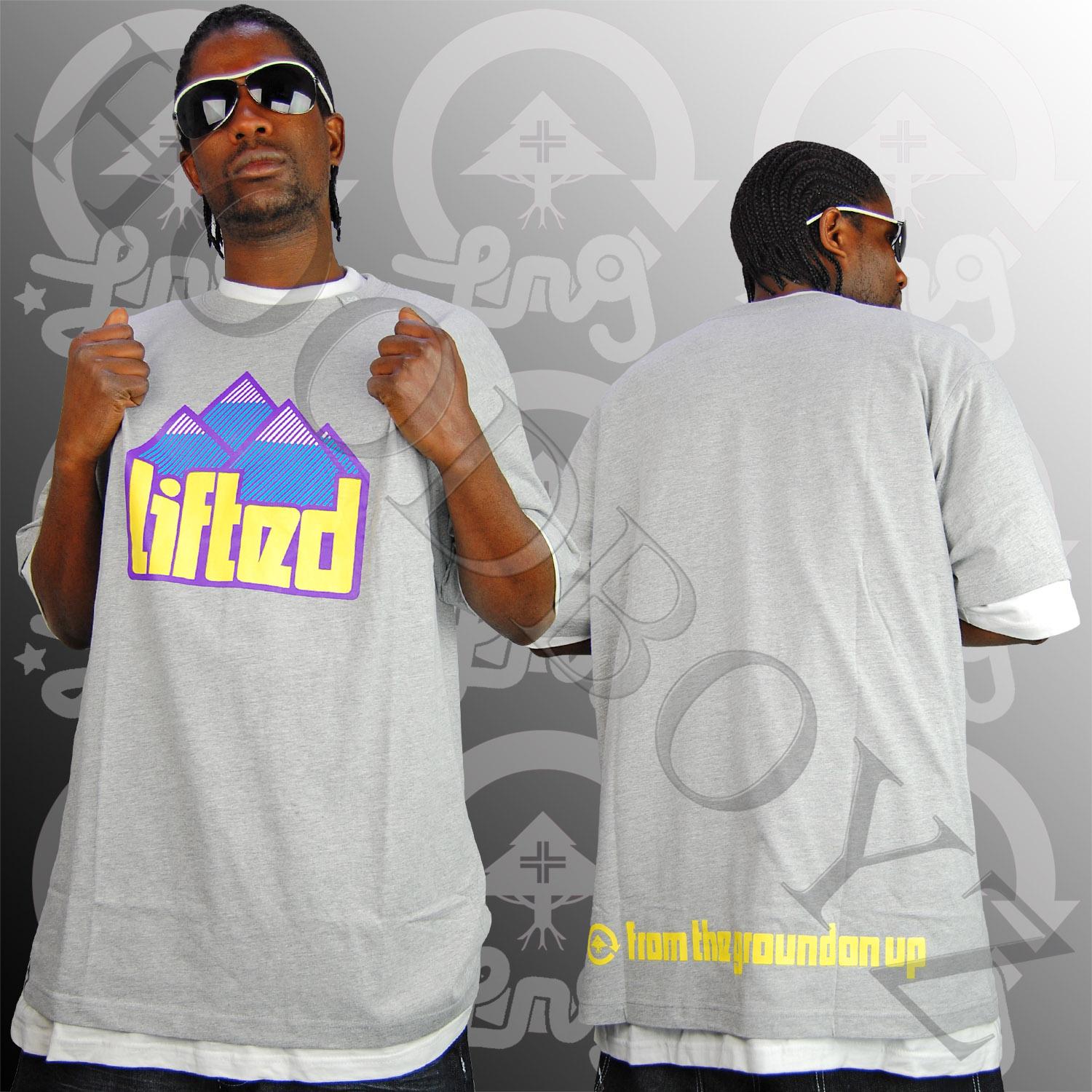 Foto Lrg Lifted Hard Rocks T-shirt Gris Claro