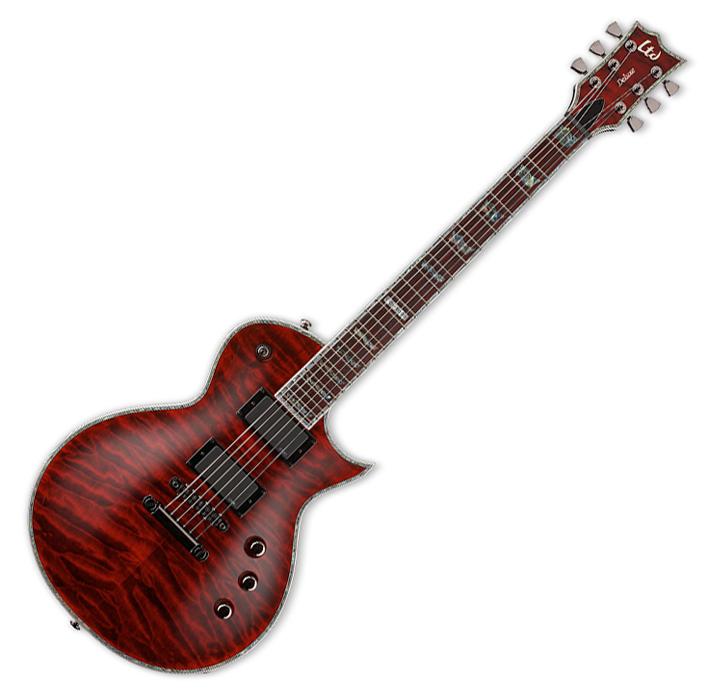 Foto Ltd EC-1000QM See Thru Black Cherry Guitarra Electrica