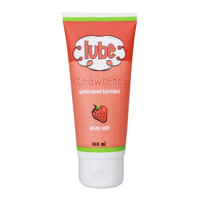 Foto Lubricante Base Agua Fresa 100 Ml - Cobeco Pharma