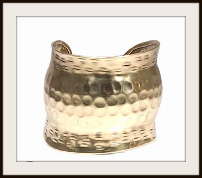 Foto Lucelo_bello Brazalete De Importacion Diseño Oro Relieves_1 Solo Gasto De Envio