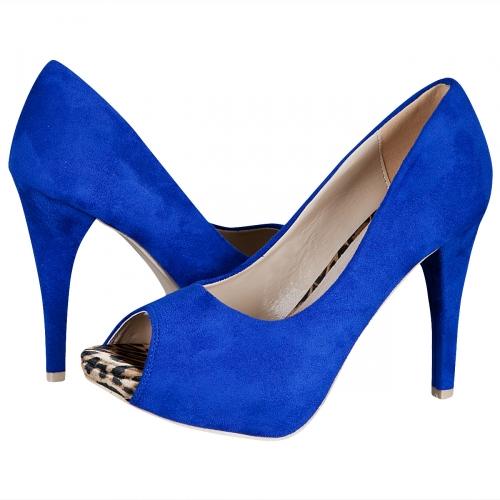 Foto Lucky zapatos Le Scarpe Peeptoe High Heels azul talla 39