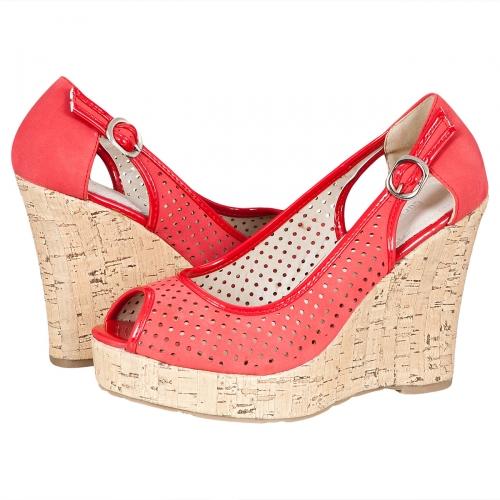 Foto Lucky zapatos Peeptoes Zapatos de tacón rojo talla 40