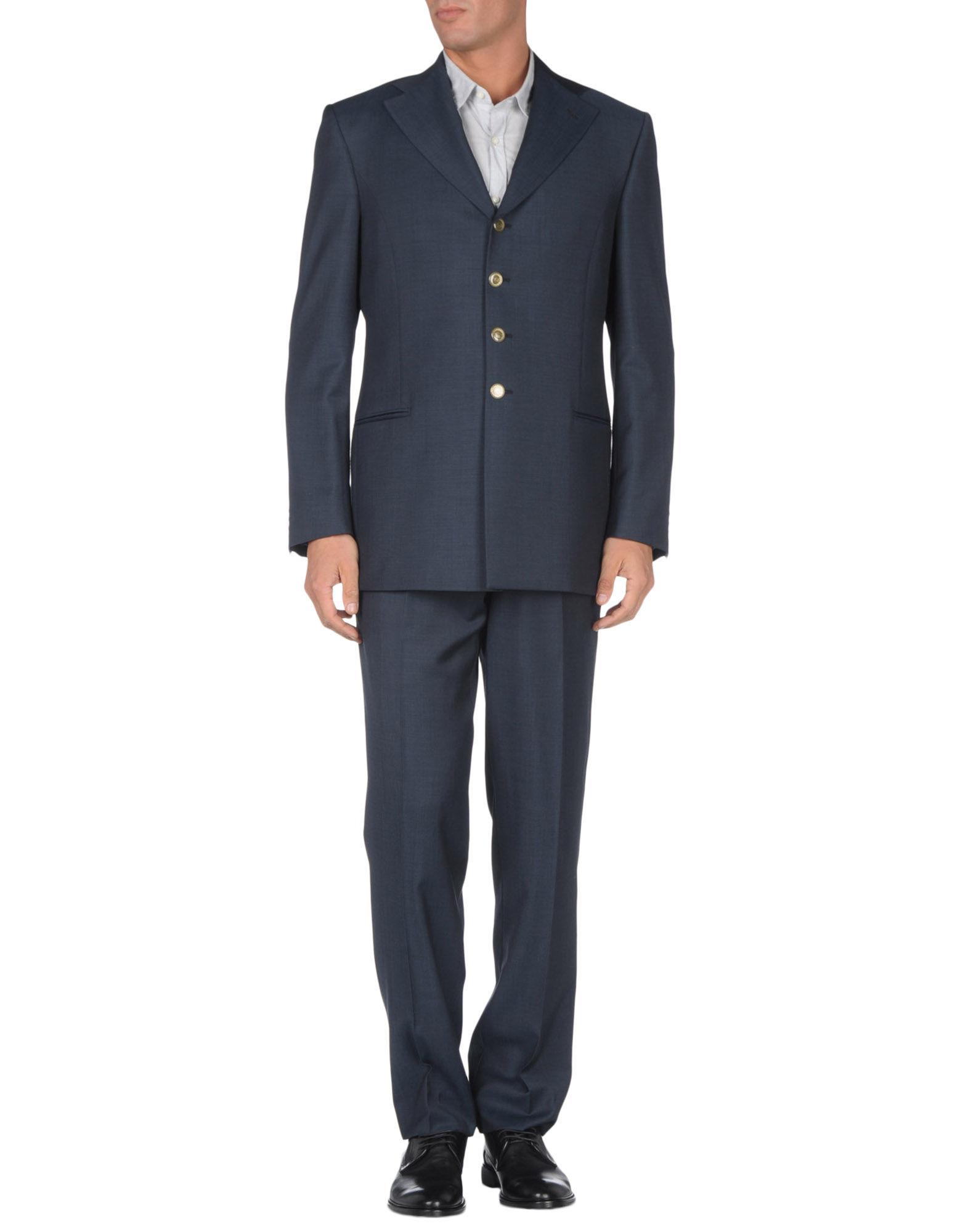 Foto Luigi Bianchi Mantova Trajes Hombre Azul oscuro