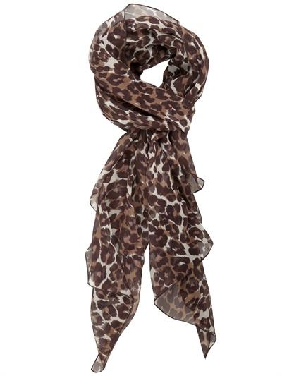 Foto luisa via roma chiffon leopard print scarf