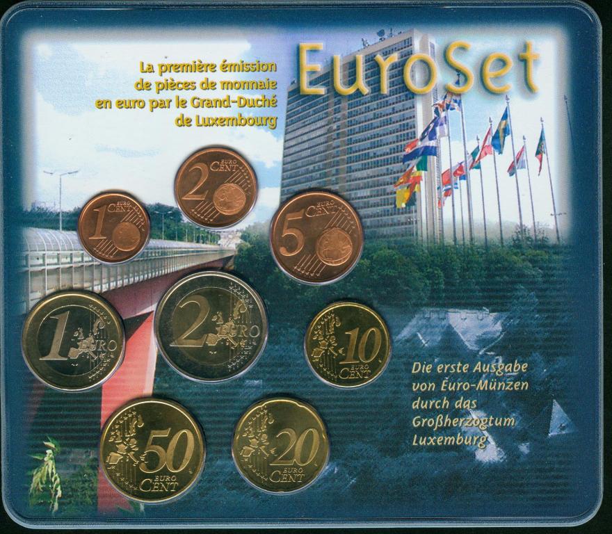 Foto Luxemburg Euro-Kursmünzensatz 2002