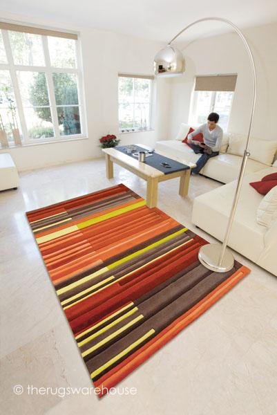 Foto Luxury Acrylic Red Colour Codes Modern Rugs