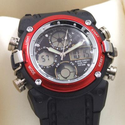 Foto Luxury Watch For Men Anike Dual Format, Sport, Cronograph,light,alarm,date
