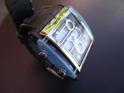 Foto Luxury Watch For Men, Sport, Dual Format, Alarm,chrono, Light, Anike Ak1057 Blue