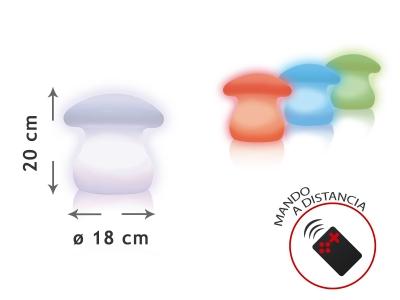 Foto Luz LED ambiental con forma de Seta FUNGUI