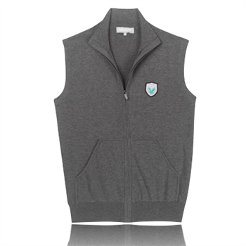Foto Lyle & Scott Club Knitted Zip Through Gilet - JV658C45 - Small | Charcoal Melange