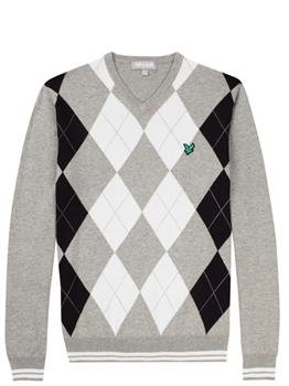 Foto Lyle & Scott V Neck Argyle Sweater 2013