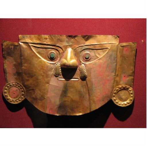 Foto Máscara del oro del inca, Lima, Perú Esculturas Fotográficas