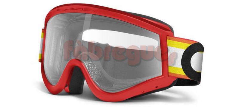 Foto Máscara Oakley Mx E Frame Mx | Red Victory Stripes | Clear |57-975|