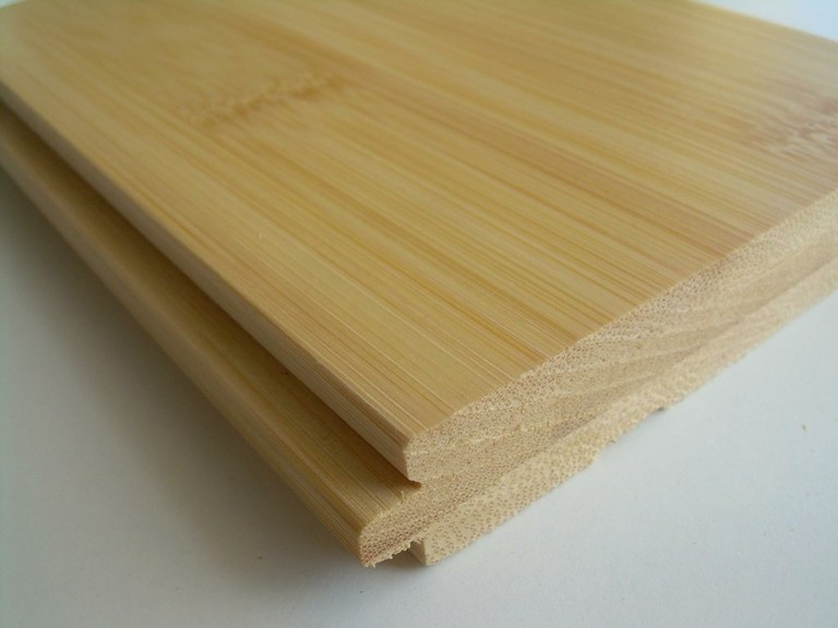 Foto M² tarima maciza de bambú natural horizontal