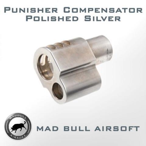 Foto Madbull Punisher Style Compensator for Socom Gear / WE 1911 (Silver) - MB-PUNISHERCOMP-SV for Airsoft Gun Parts
