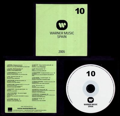 Foto Madonna / Enya / Green Day - Warner Music Spain 10 - Cd Promo 2005 - 18 Tracks