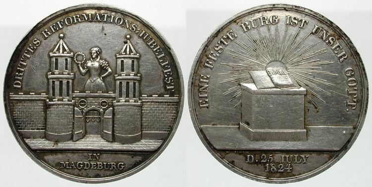 Foto Magdeburg, Stadt Silbermedaille 1824