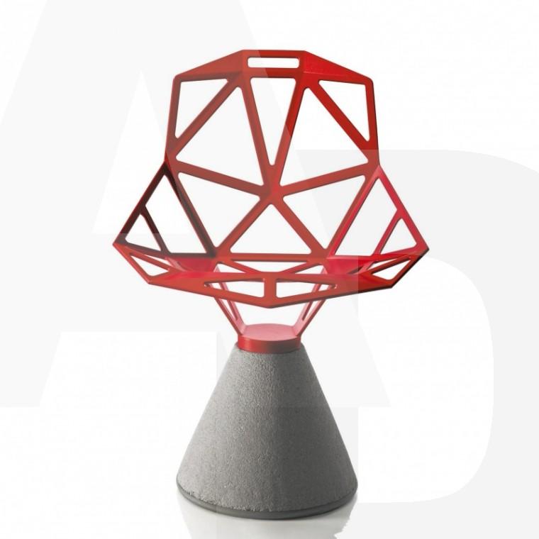 Foto Magis - Chair One - Silla Giratoria con base cemento - gris antracita/lacado/apta para ambientes de exterior