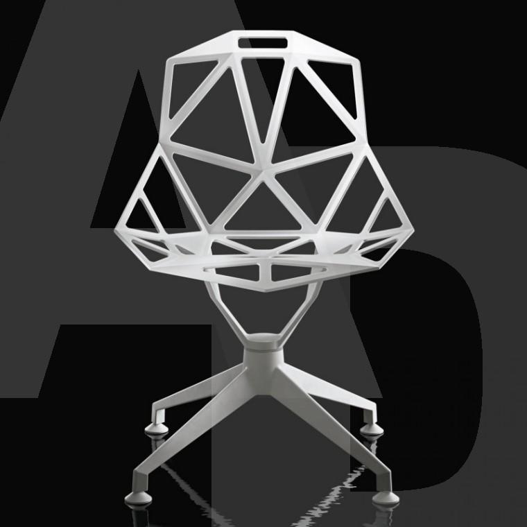 Foto Magis - Chair One 4Star - Silla Giratoria - aluminio/pulido
