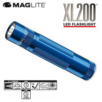 Foto Maglite Xl200 De Color Azul Linterna Led