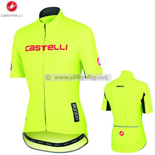 Foto Maillot Castelli Gabba WS Rain - Amarillo Fluo