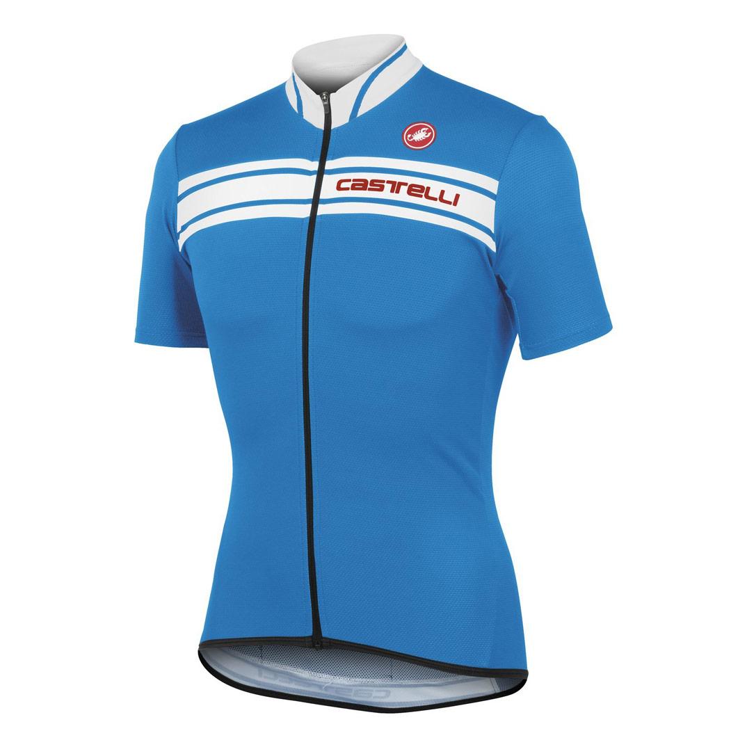 Foto Maillot Castelli Prologo 3 FZ color azul/blanco