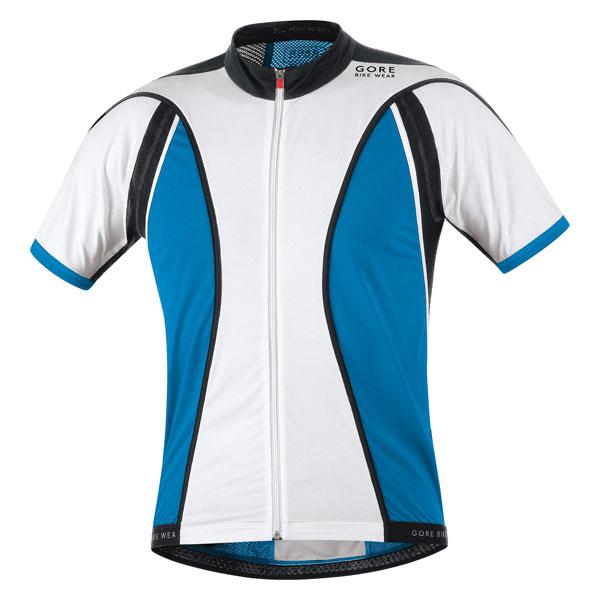 Foto Maillot hombre Gore Bike Wear Oxygen Fz Jersey White/splash Blue