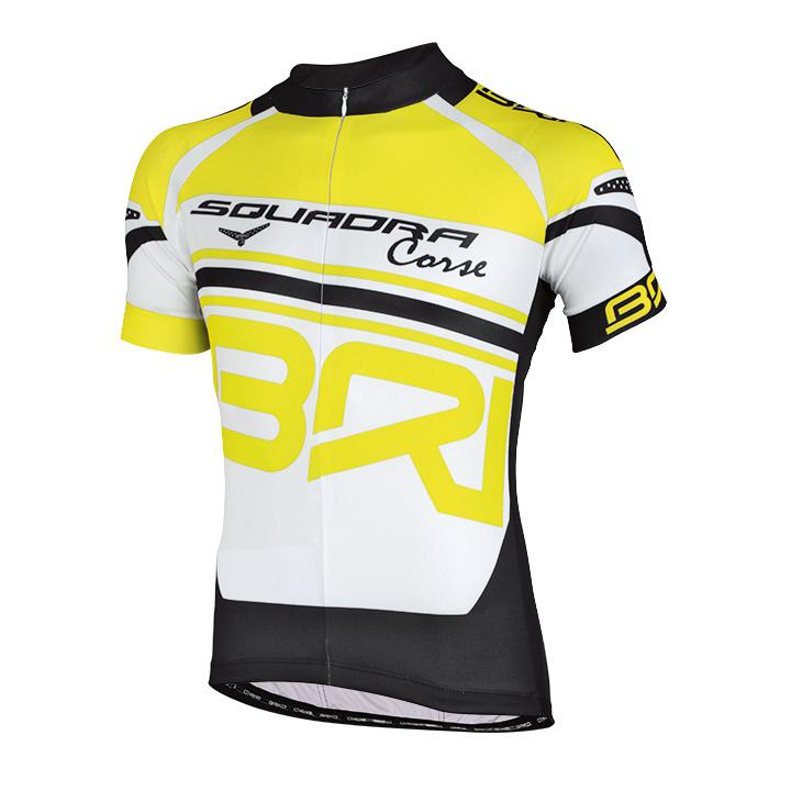 Foto Maillot mangas cortas Briko Klub blanco-amarillo-negro