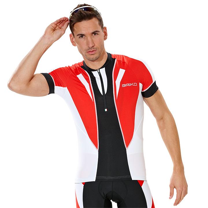 Foto Maillot mangas cortas Briko Krono rojo-blanco-negro