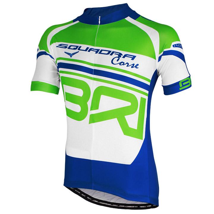 Foto Maillot mangas cortas Briko Squadra Corse azul-blanco-verde