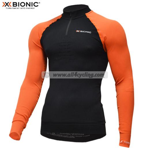 Foto Maillot M/L X-Bionic Race Shirt - Negro/Naranja