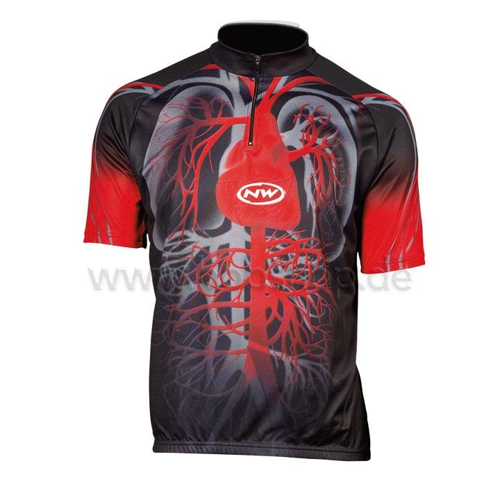 Foto Maillot Northwave Heart negro/rojo