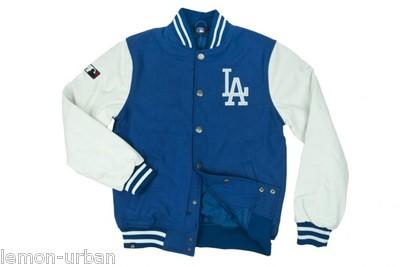 Foto Majestic-fastball Letterman Jacket La Los Angeles Dodgers-l/large-blue-mlb,wool