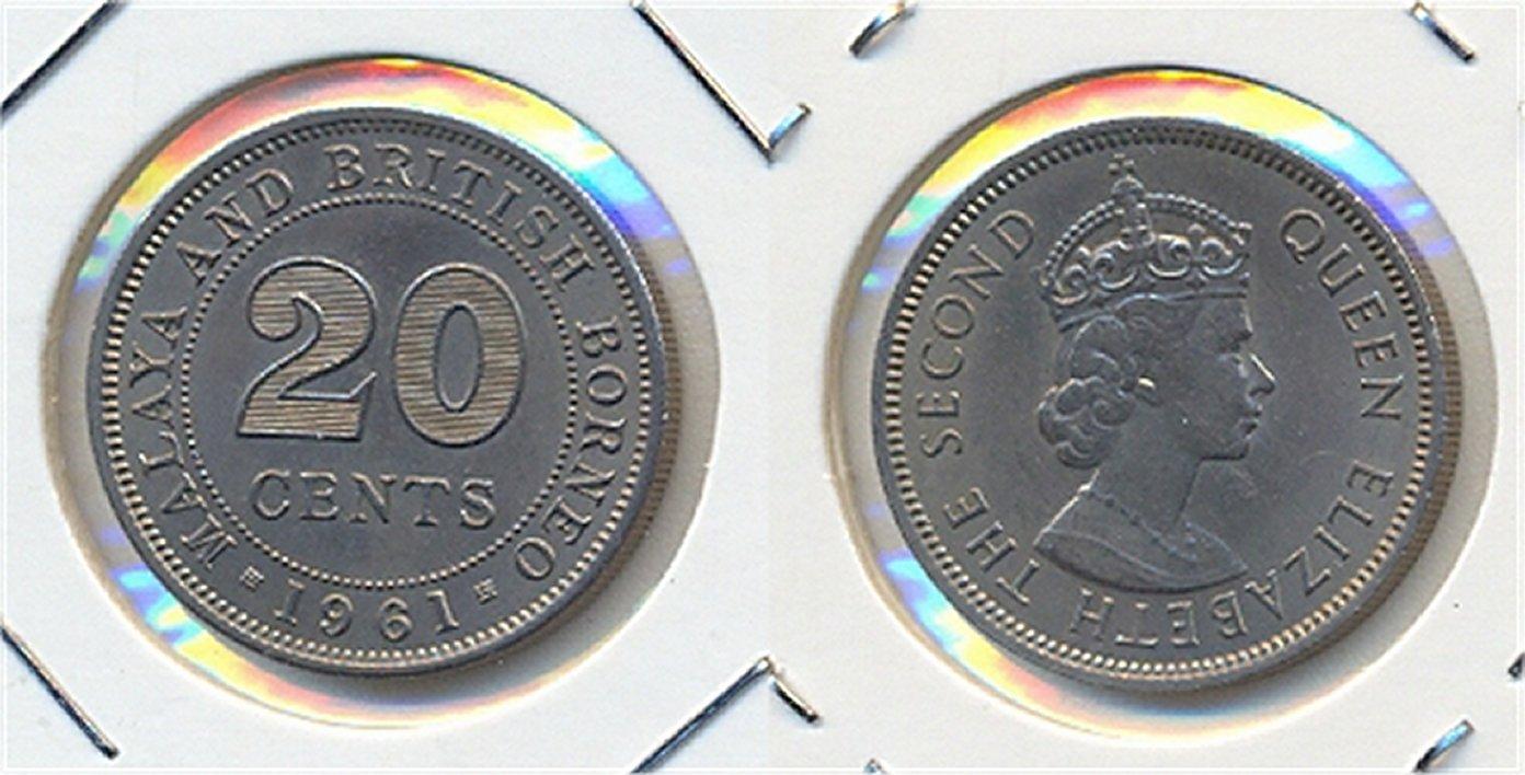 Foto Malaya + Brit Borneo 20 Cents 1961